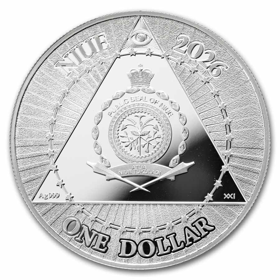 2026 Niue 1/2 oz Silver 250 Years of U.S. Independence: Uncle Sam