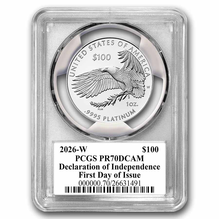 2026-W 1 oz Proof Platinum Eagle PR-70 PCGS (FDI, 250th)