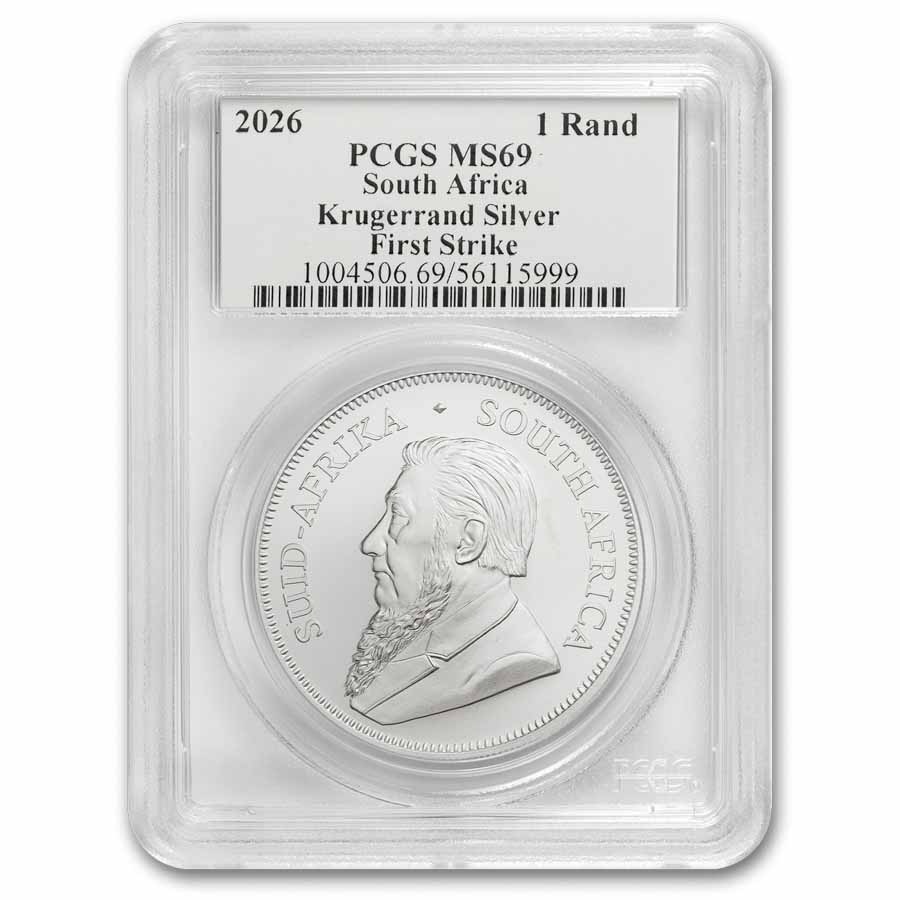 2026 South Africa 1 oz Silver Krugerrand MS-69 PCGS (FS)