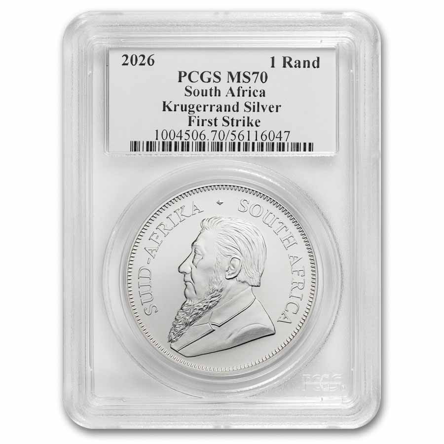 2026 South Africa 1 oz Silver Krugerrand MS-70 PCGS (FS)