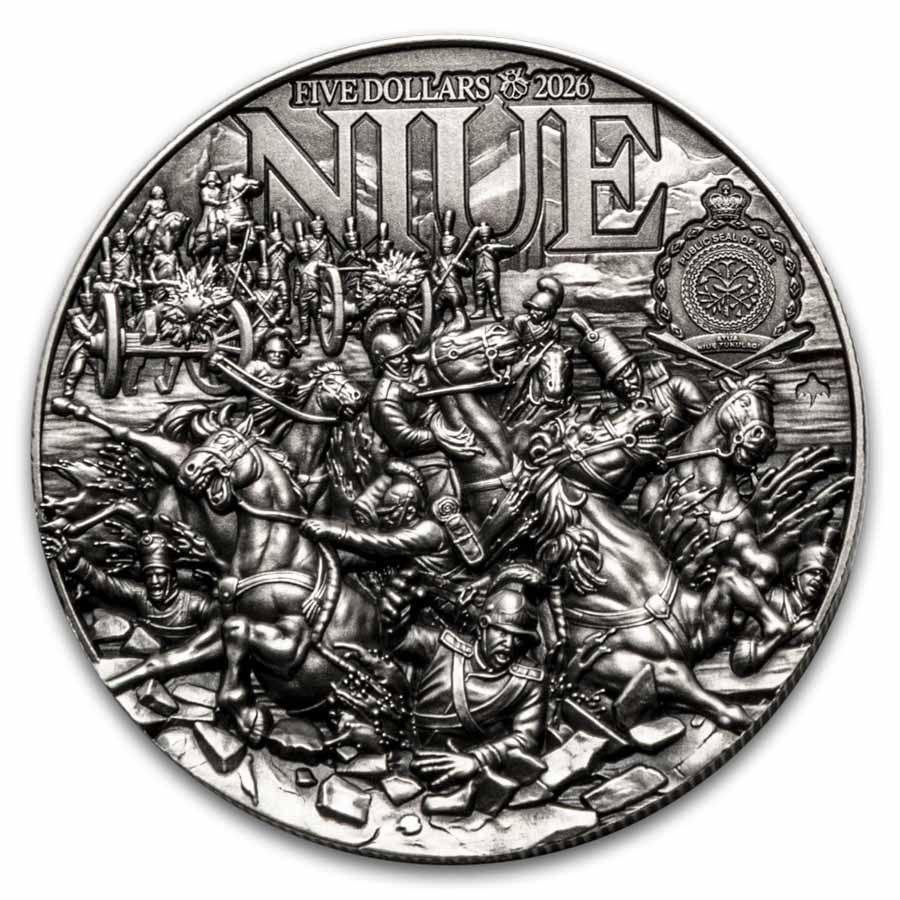 2026 Niue 2 oz Silver Napoleon Coin (w/ Box & COA)