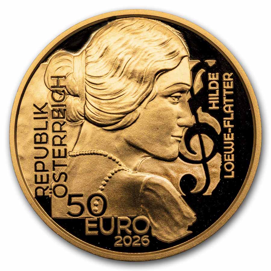 2026 Austria Pf Au €50 Unsung Heroines Loewe-Flatter Composer