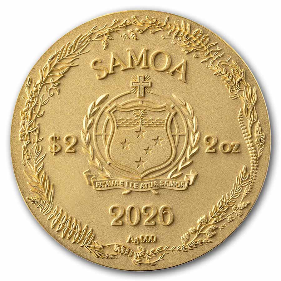 2026 Samoa 2 oz Silver Amber Mirage: Dragonfly (w/ Box & COA)