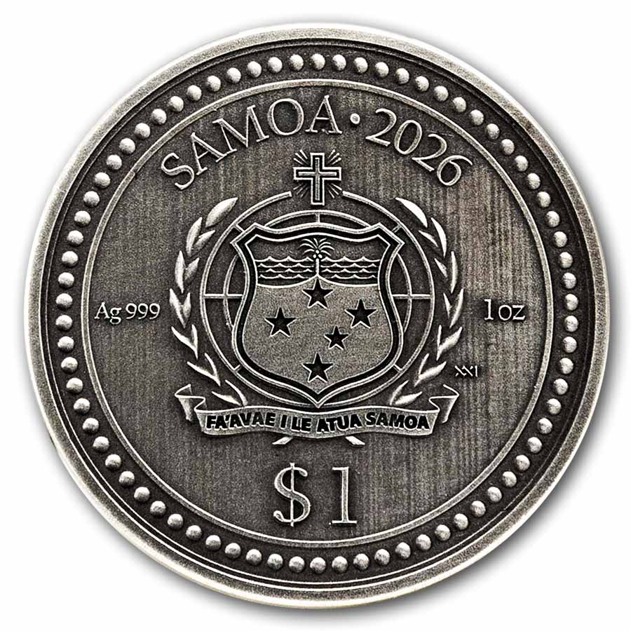 2026 Samoa 1 oz Silver Born to be Wild: Leopard (w/ Box & COA)