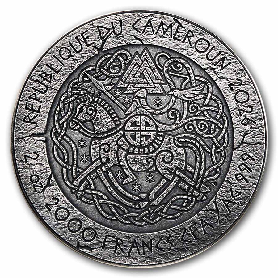 2026 Cameroon 2 oz Silver Way to Valhalla: Ivar the Boneless