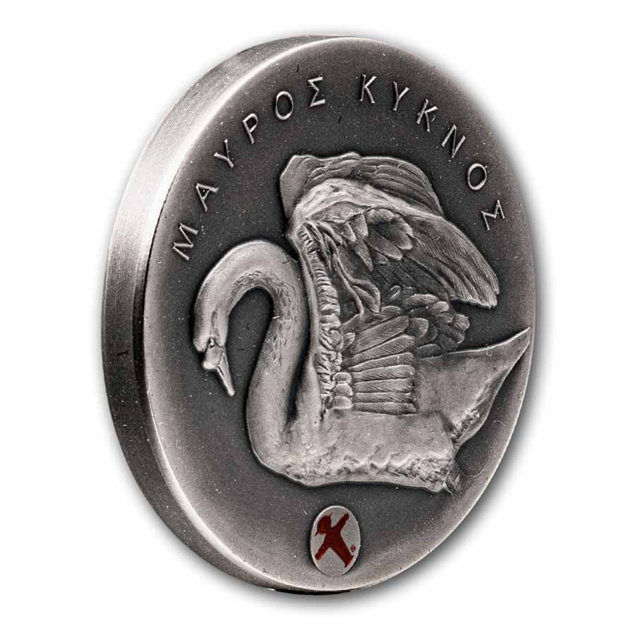 2026 Republic of Cameroon Silver Glow of History: Black Swan