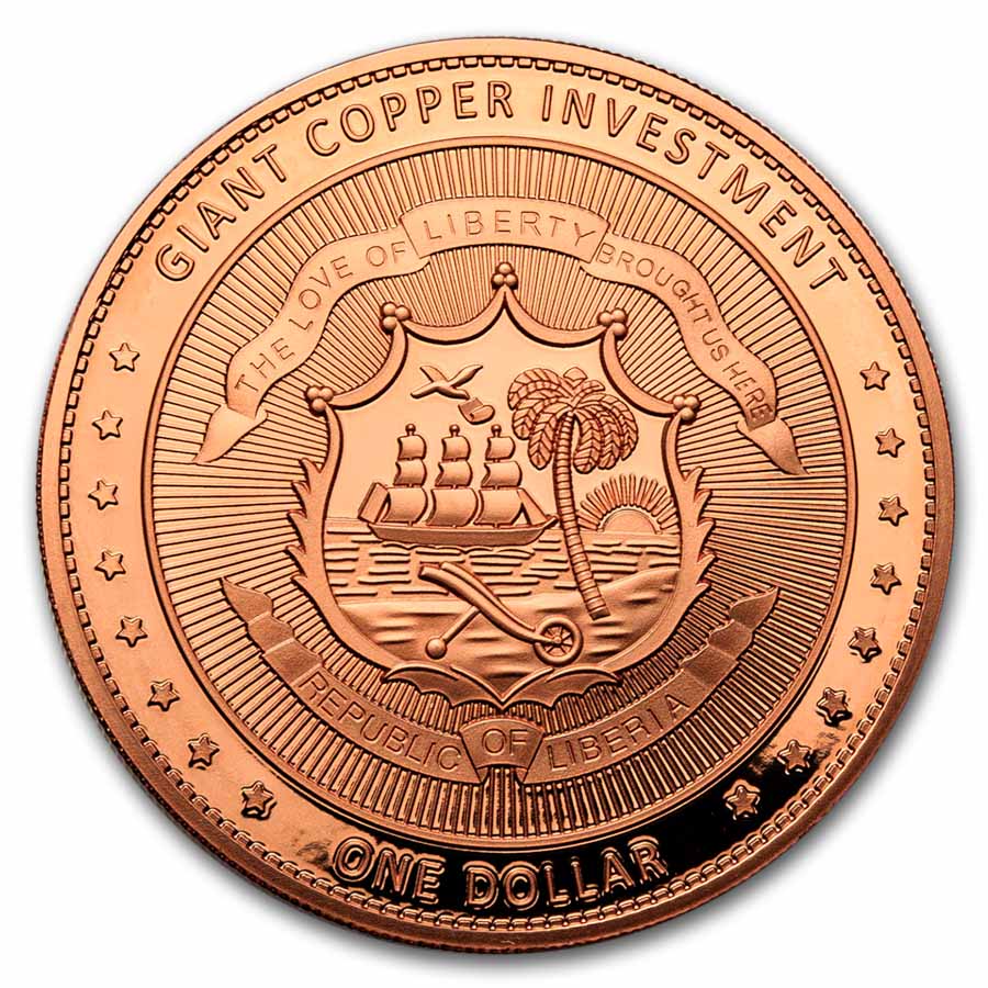 2026 Liberia 5 oz Copper American Eagle (w/ Box & COA)