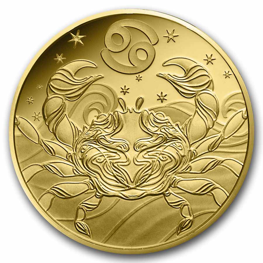 2026 1/2 gram Proof Gold €5 Astro: Cancer