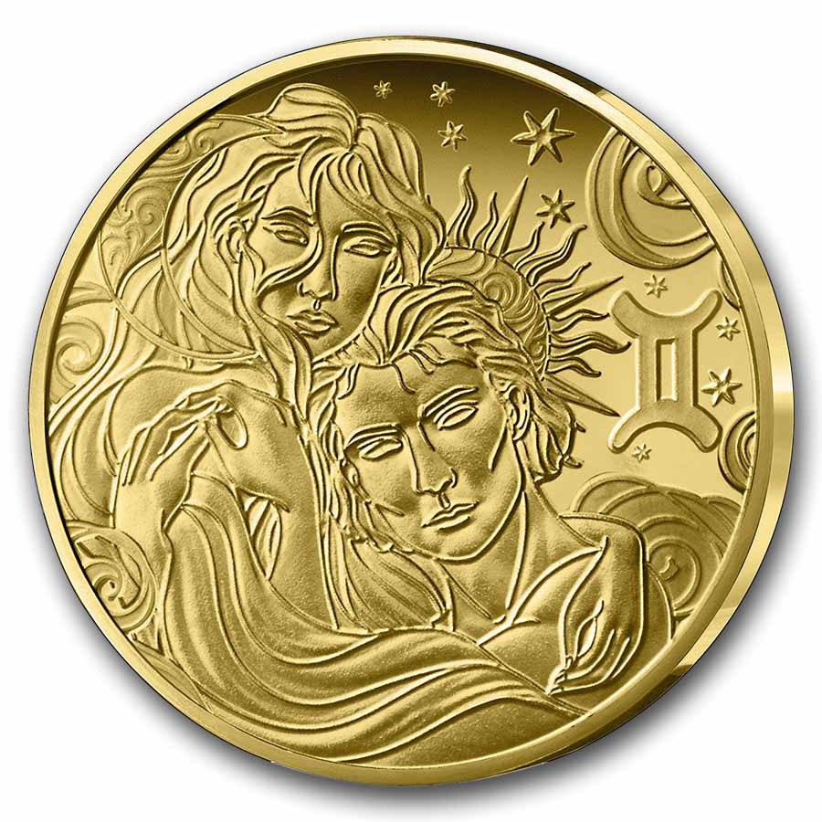 2026 1/2 gram Proof Gold €5 Astro: Gemini