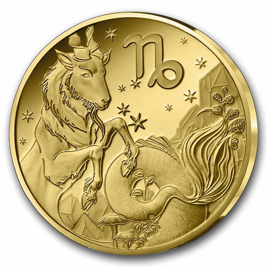 2026 1/2 gram Proof Gold €5 Astro: Capricorn