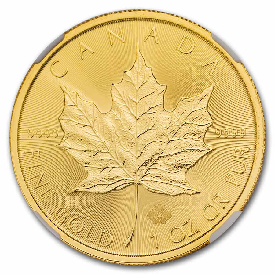 2025 Canada 1 oz Gold Maple Leaf BU MS-69 NGC