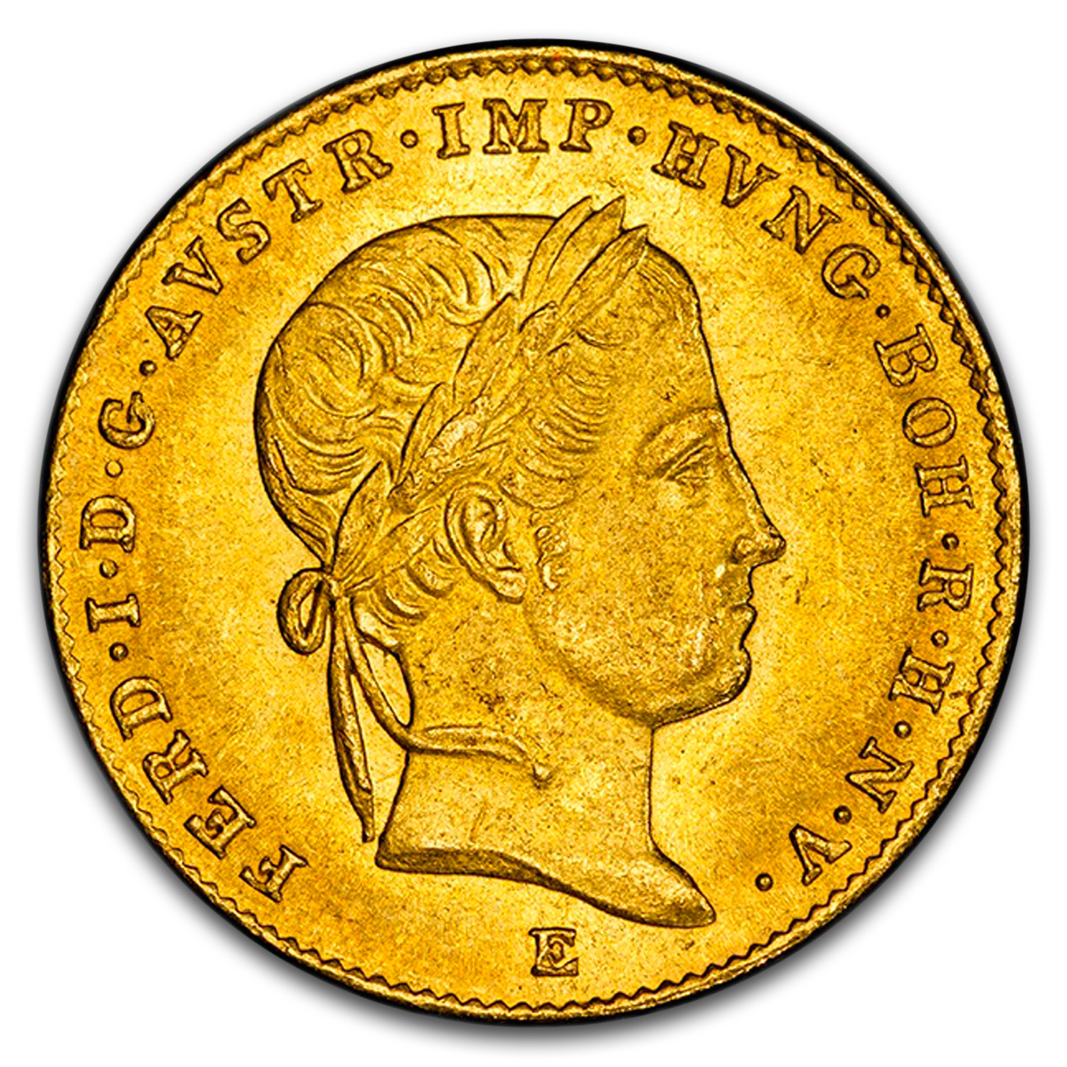 1839 Austria Gold Ducat Ferdinand I MS-63 PCGS