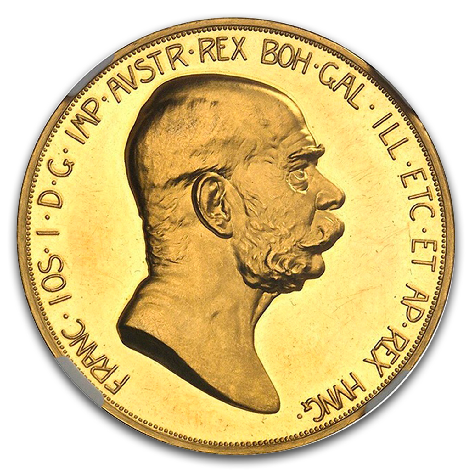 1908 Austria Gold 100 Corona Franz Joseph I PF-61 Cameo NGC