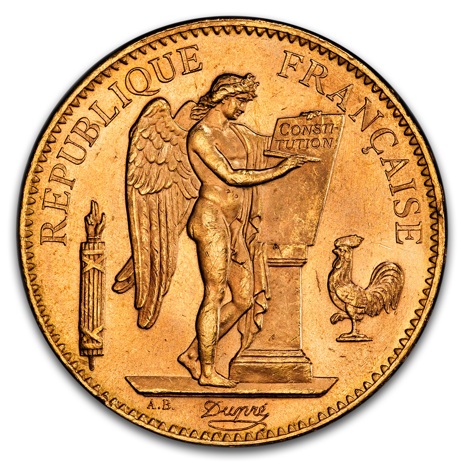 1904-A France Gold 100 Francs MS-64 PCGS