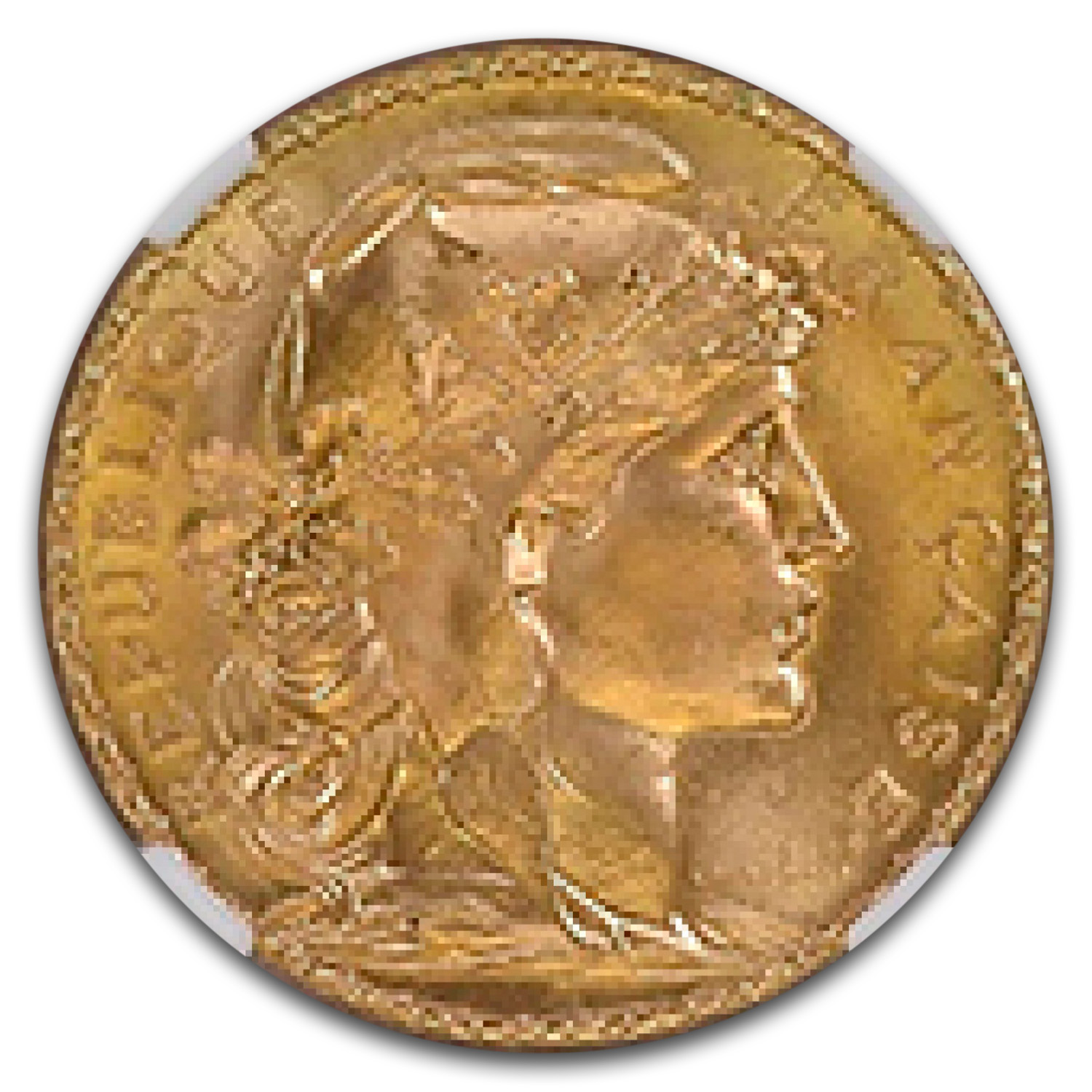 1908 France Gold 20 Francs MS-67 NGC