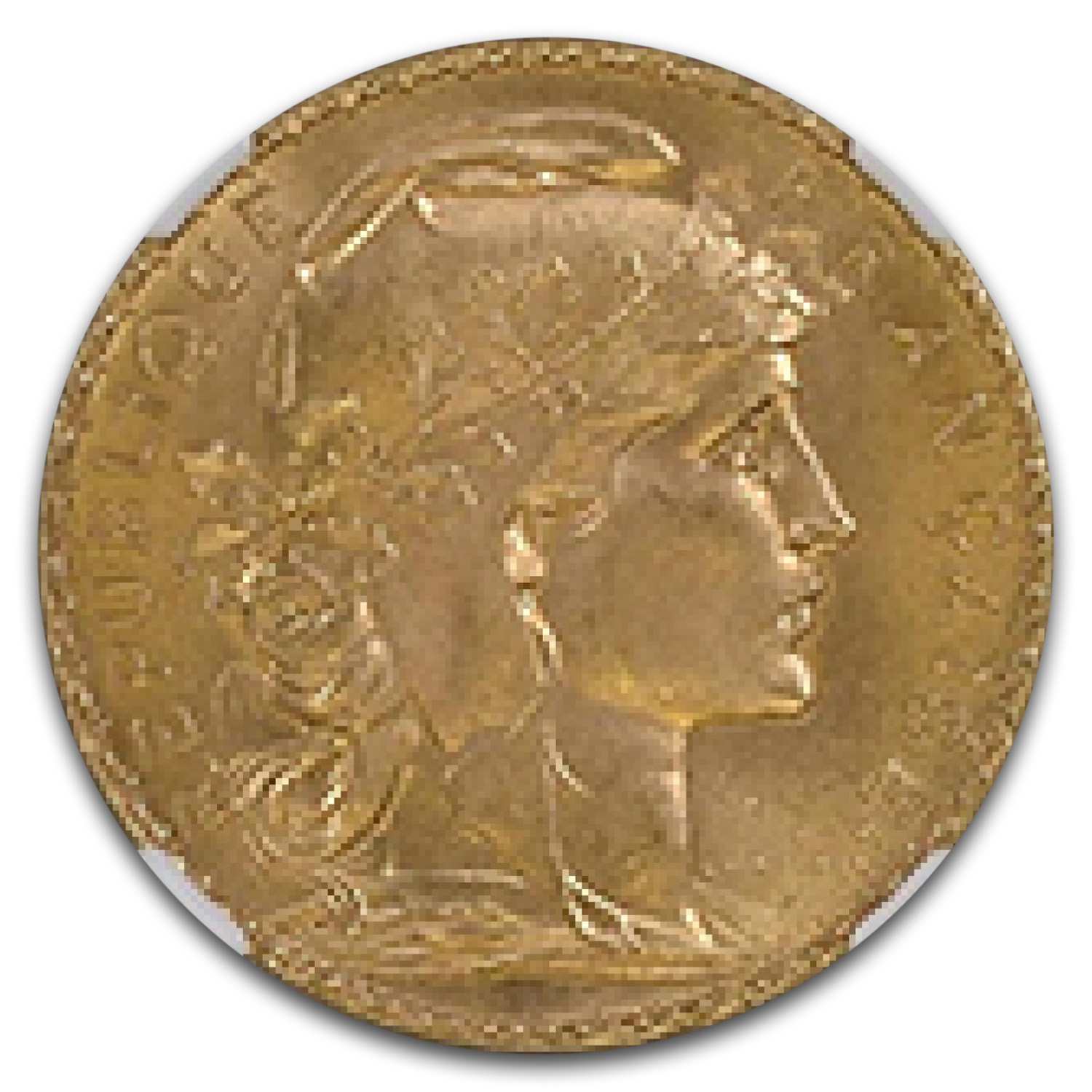1910 France Gold 20 Francs MS-67 NGC