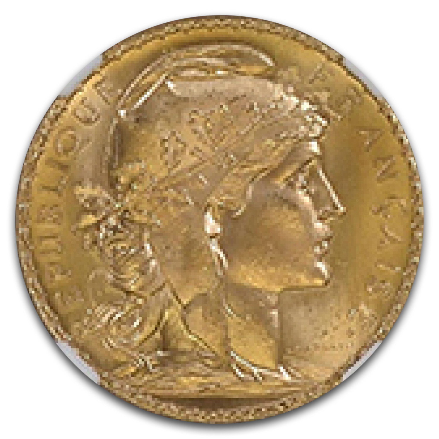 1914 France Gold 20 Francs MS-67 NGC