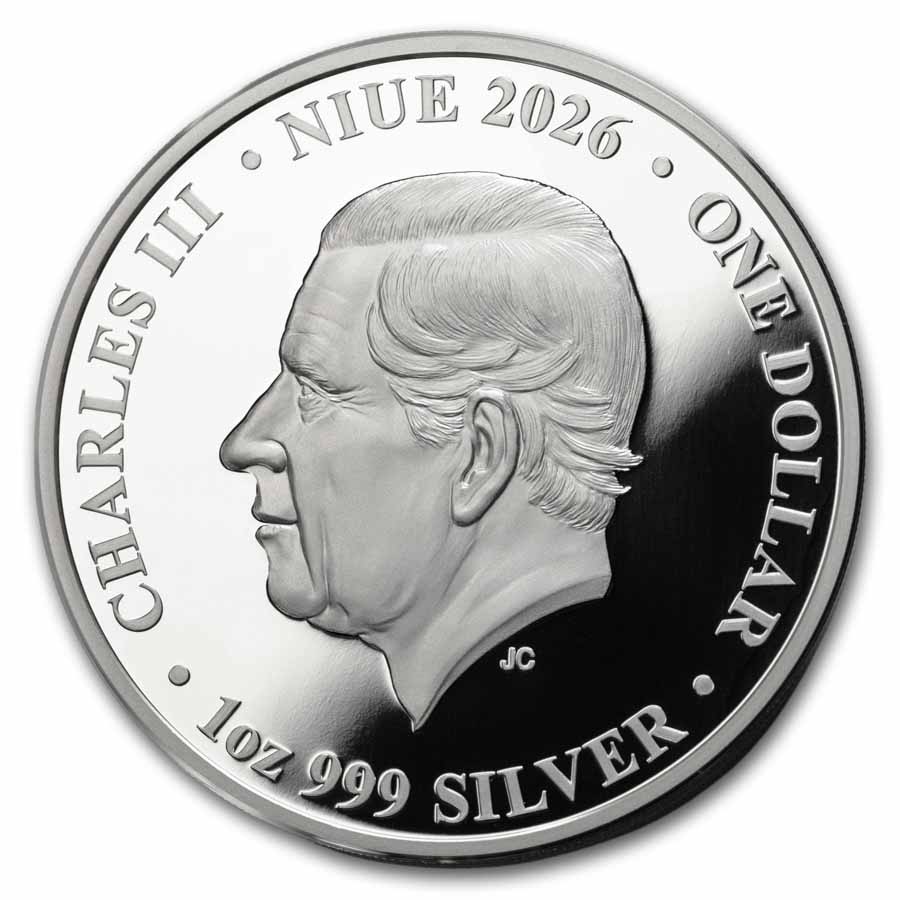 2026 Niue 1 oz Silver American Lunar Mustang Proof (w/ Box & COA)