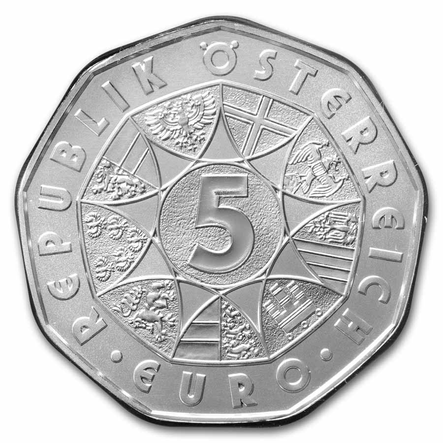2026 Austria Silver €5 Easter Dürer’s Three Bunnies
