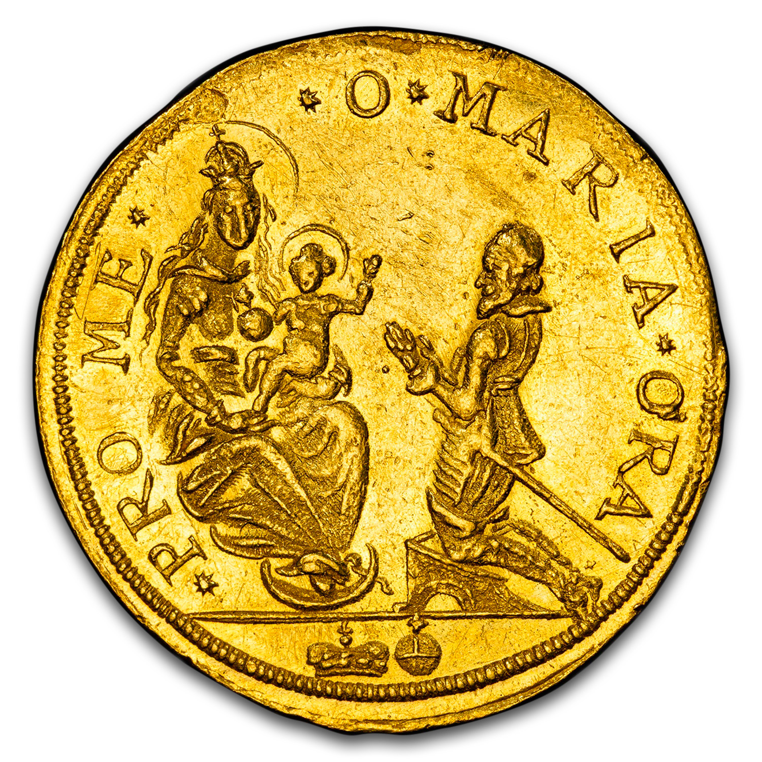 1642 Germany Gold 2 Ducats MS-61 PCGS (Bavaria)
