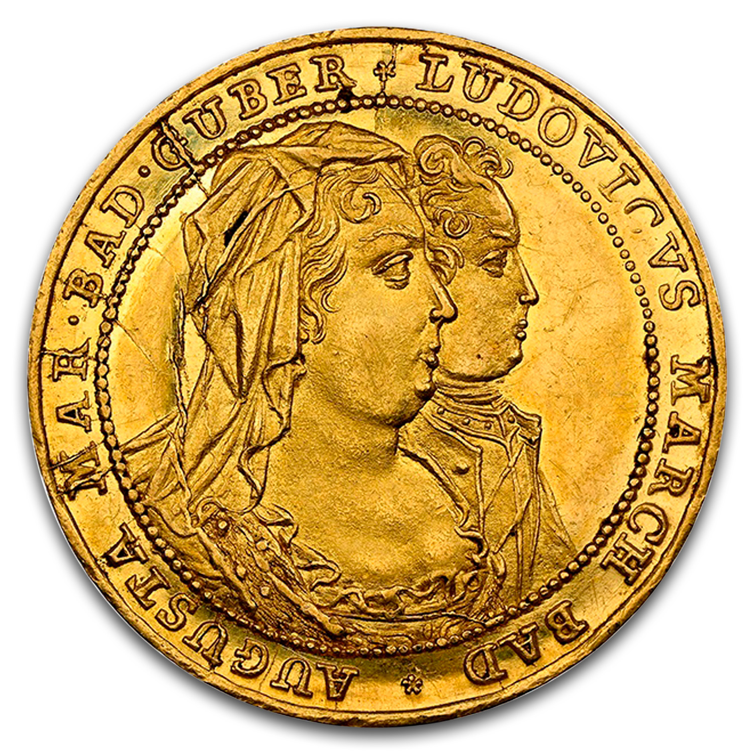 1714 Germany Gold Ducat Ludwig Georg MS-62 NGC (Baden)