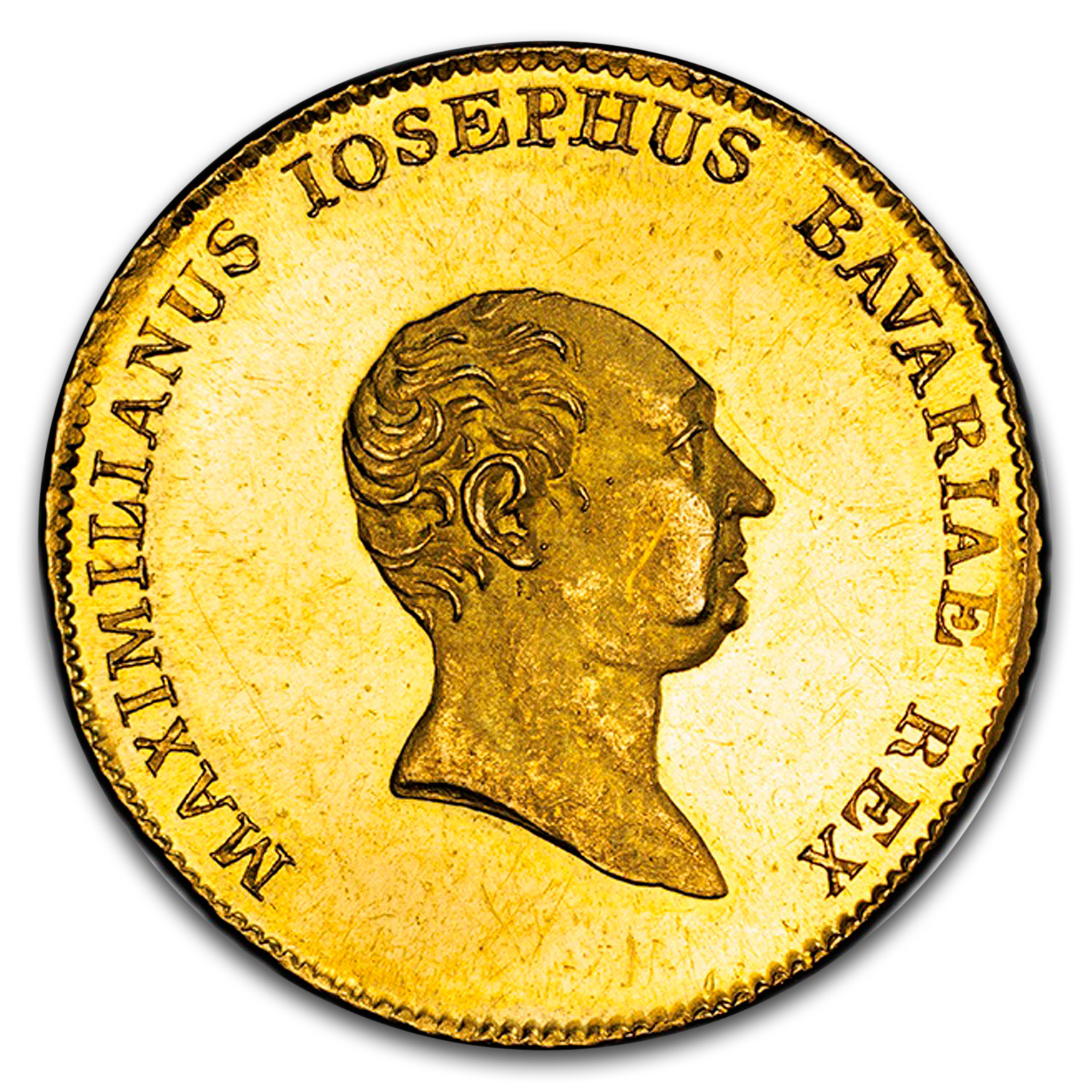 1821 Germany Gold Ducat Maximilian IV MS-62 PCGS (PL, Bavaria)