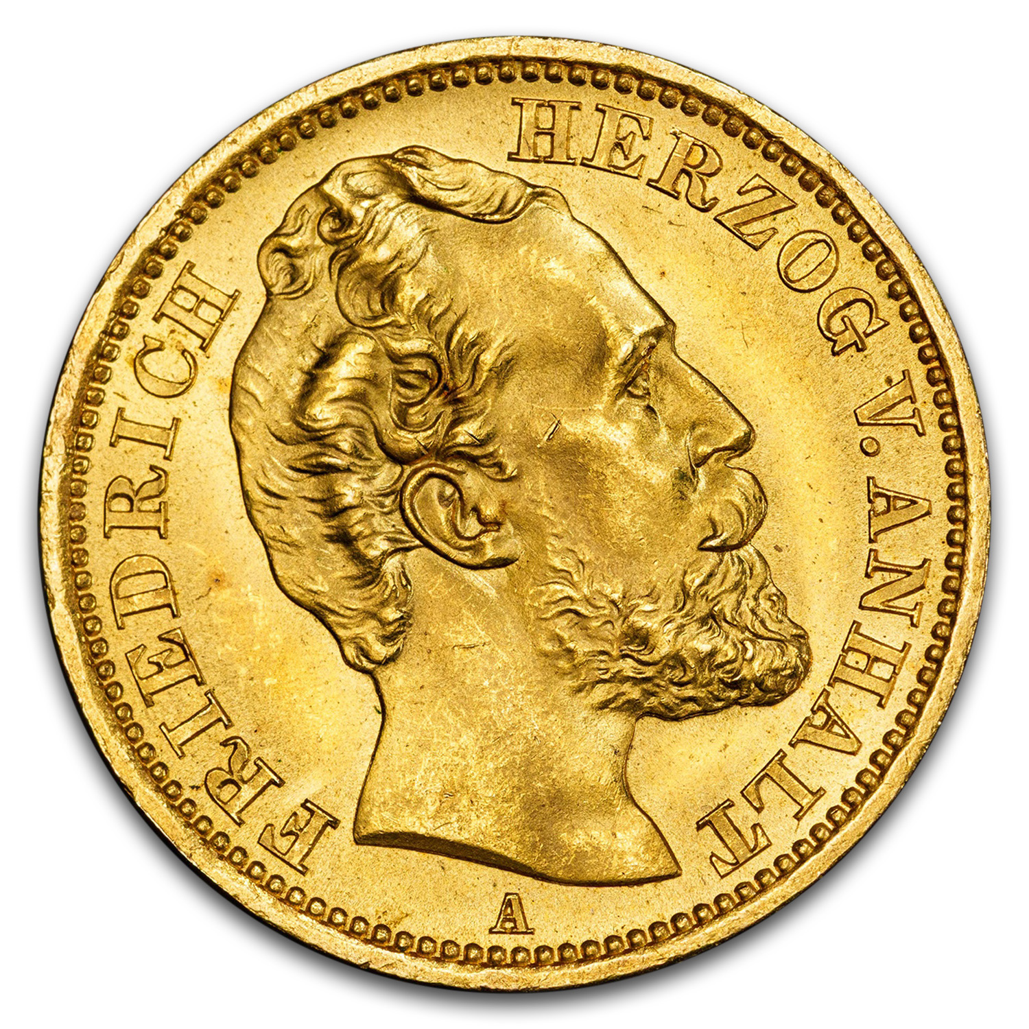 1875-A Germany Gold 20 Mark Friedrich I MS-66 PCGS (Anh-Des)