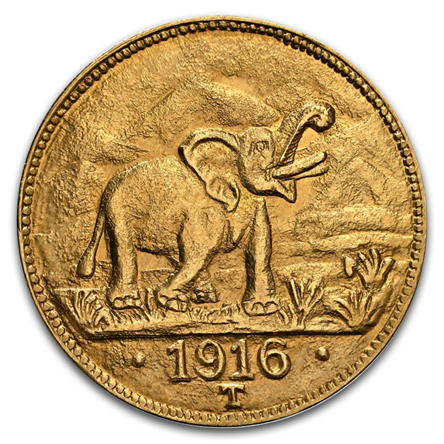 1916-T German East Africa Gold 15 Rupien MS-66 NGC