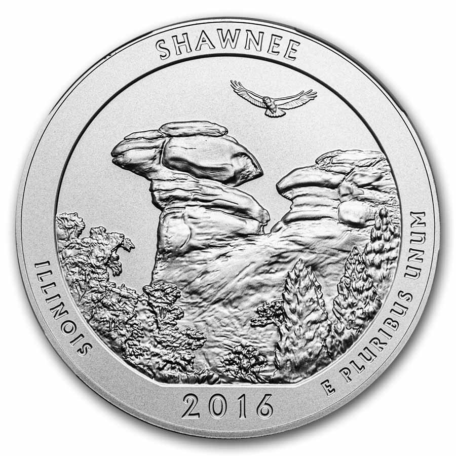 2016-P 5 oz Silver ATB Shawnee SP-69 NGC