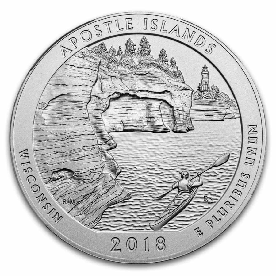 2018-P 5 oz Silver ATB Apostle Islands SP-69 NGC (ER/FR)