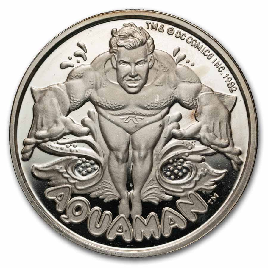 1 oz Silver Round - Cartoon Celebrities (Aquaman)