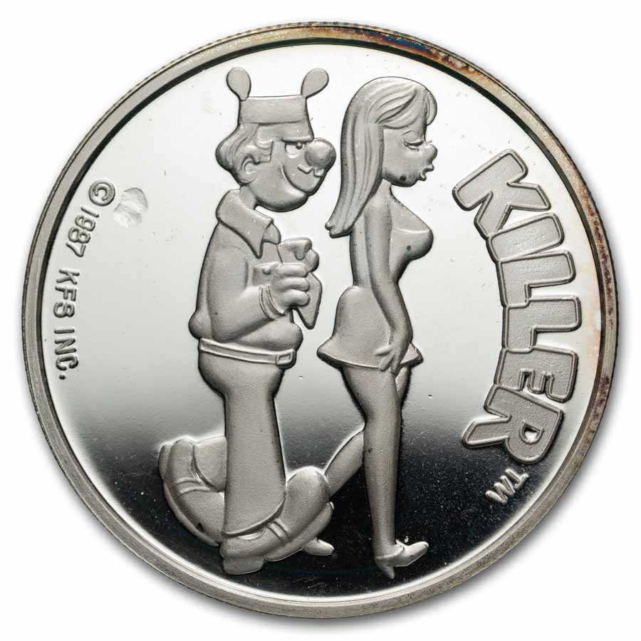 1 oz Silver Round - Cartoon Celebrities (Killer)