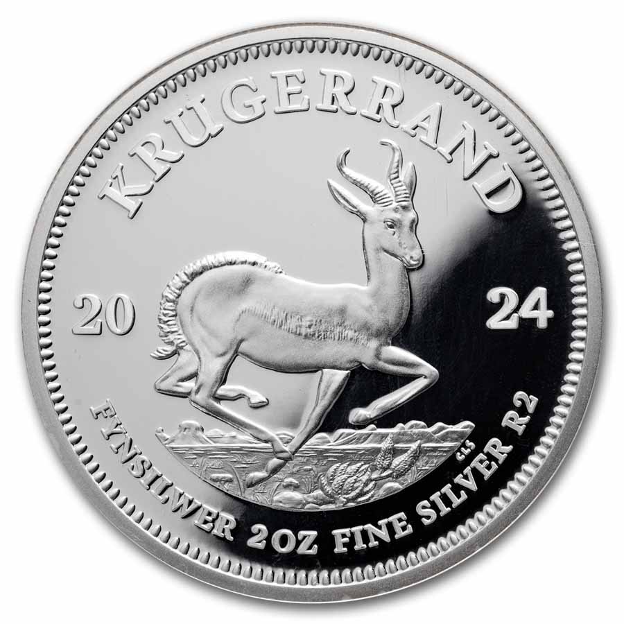 2024 South Africa 2 oz Silver Krugerrand PF-70 NGC