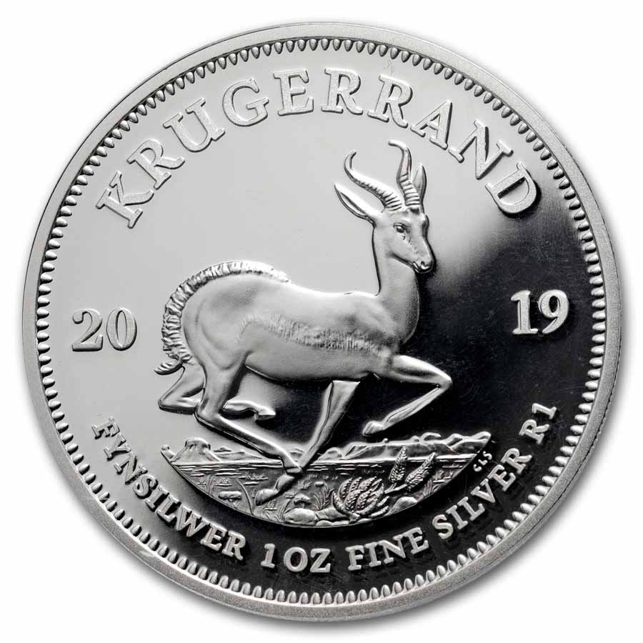 2019 South Africa 1 oz Silver Krugerrand PR-70 PCGS