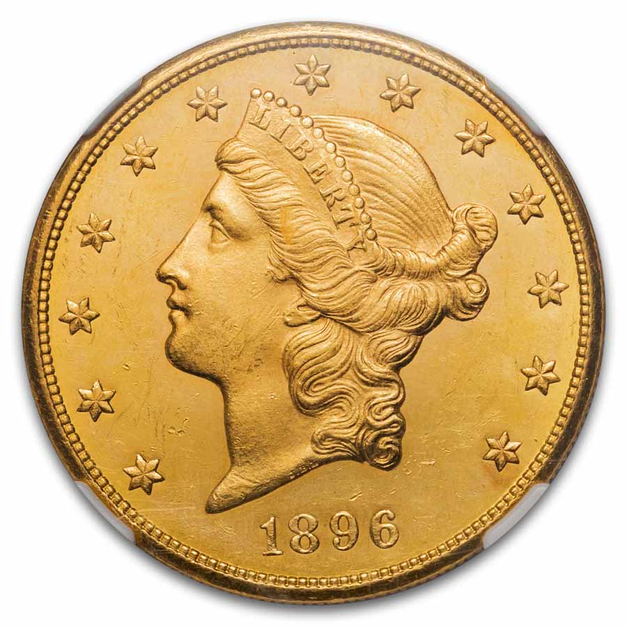 1896-S $20 Liberty Gold Double Eagle MS-63* NGC