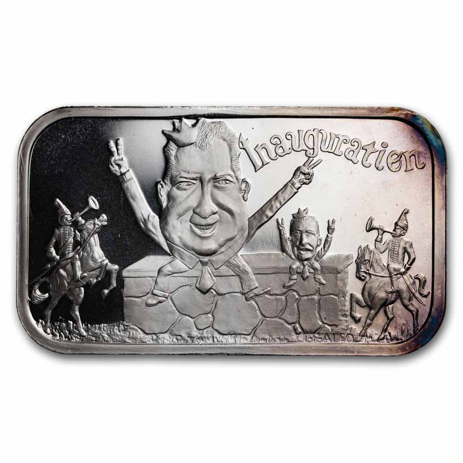 1 oz Silver Bar - Vintage Political Humpty Dumpty 3-Bar Set
