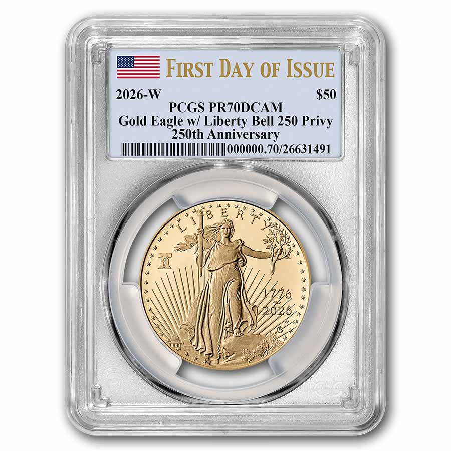 2026-W Proof Gold Eagle Set - Dual Date PR-70 PCGS (FDI)