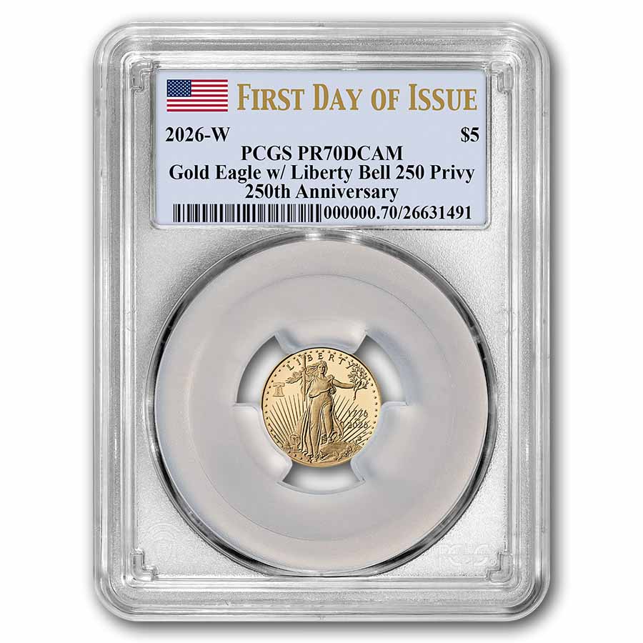2026-W 1/10 oz Proof Gold Eagle Dual Date PR-70 PCGS (FDI)
