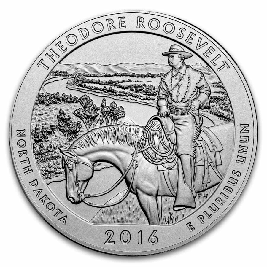 2016-P 5 oz Silver ATB Theodore Roosevelt SP-69 PCGS