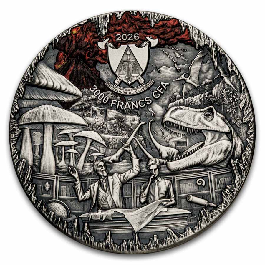 2026 Cameroon 3 oz Silver Verne: Journey to the Center of Earth