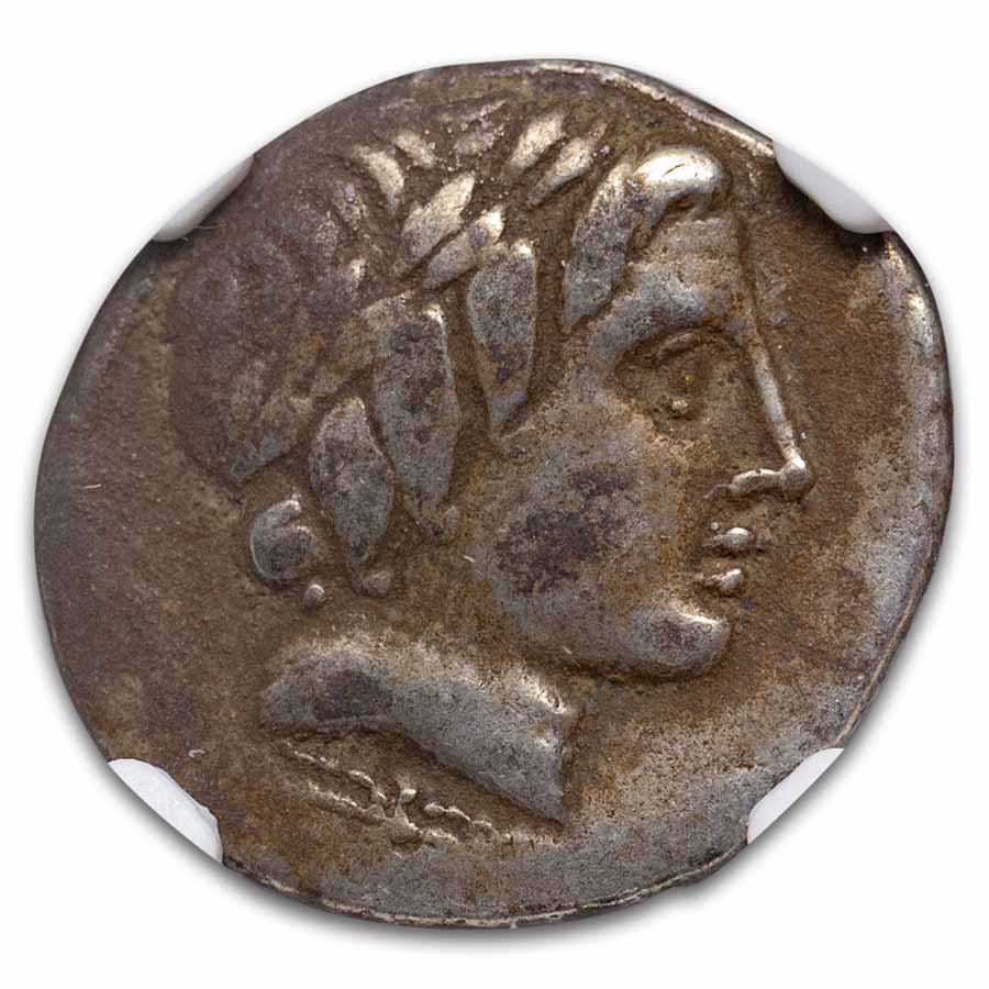 Roman Republic Silver Denarius (c.86 BC) Ch F NGC (Cr-350A/2)