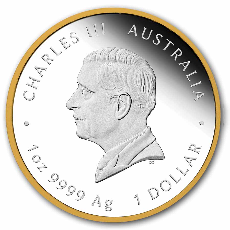 2026 AUS 1 oz Silver Gilded Queen Elizabeth II 100th Anniversary