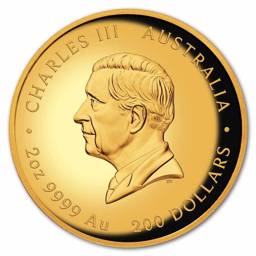 2026 AUS 2 oz Gold Queen Elizabeth II 100th Anniversary HR PF Box