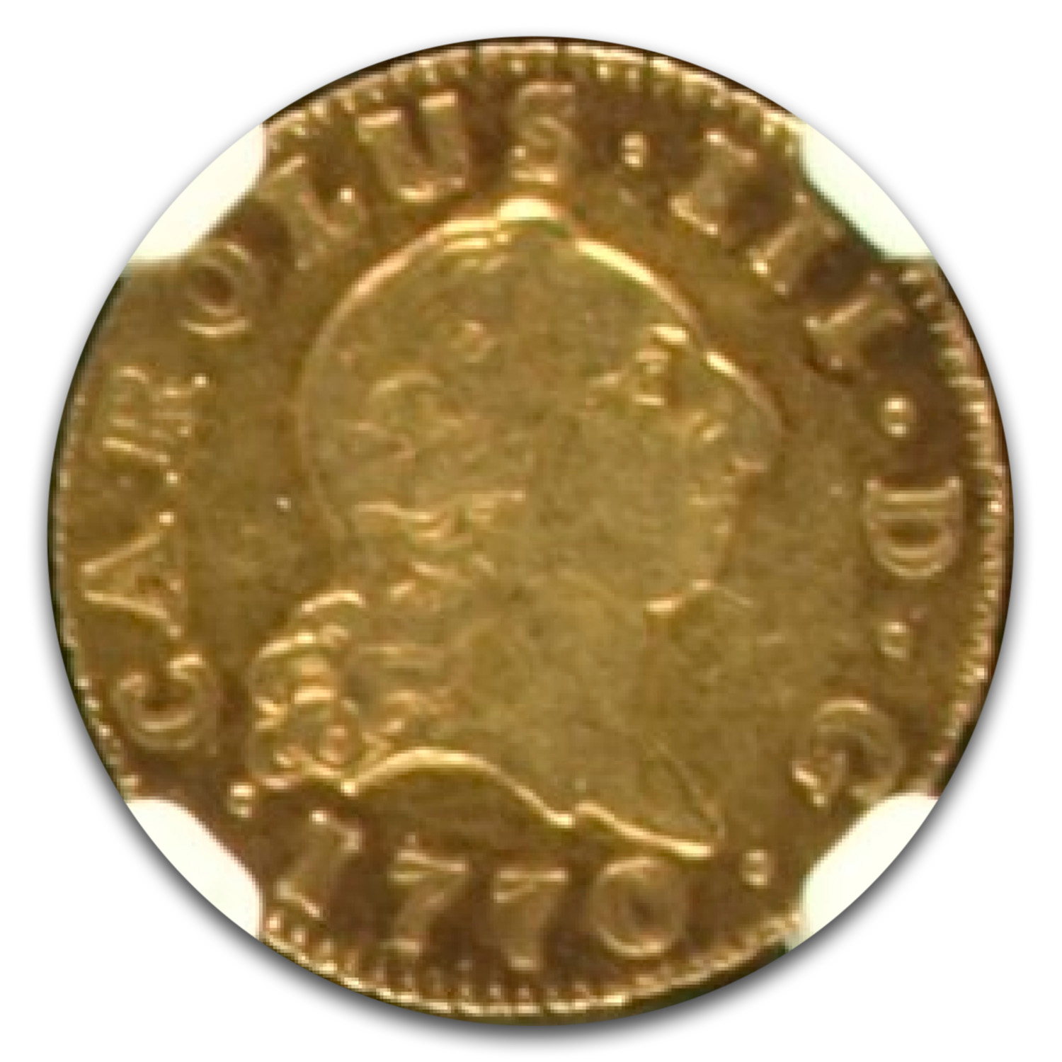1770-M Spain Gold 1/2 Escudo Charles III XF-40 NGC
