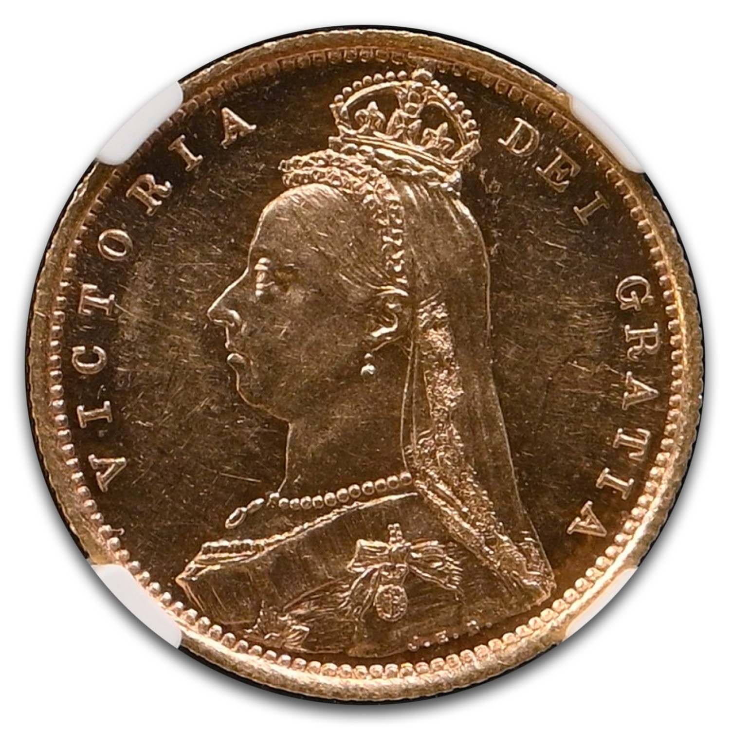 1887-S Australia Gold 1/2 Sovereign Victoria MS-62 NGC