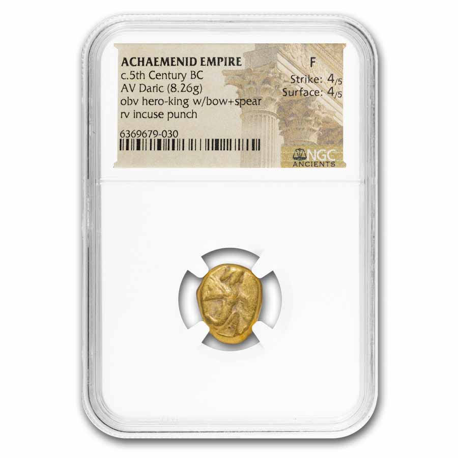 Achaemenid Persia Daric & Siglos Set (5th Century BC) Fine NGC