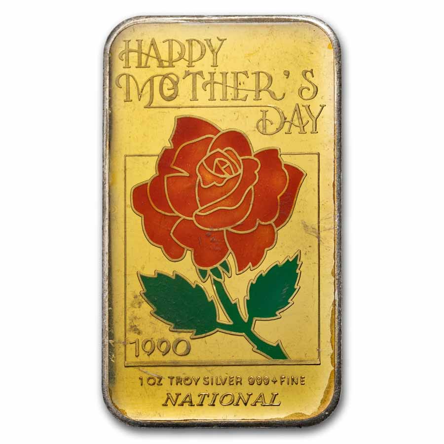 1 oz Silver Bar - National Refiners-Assayers (Random, Enamel)