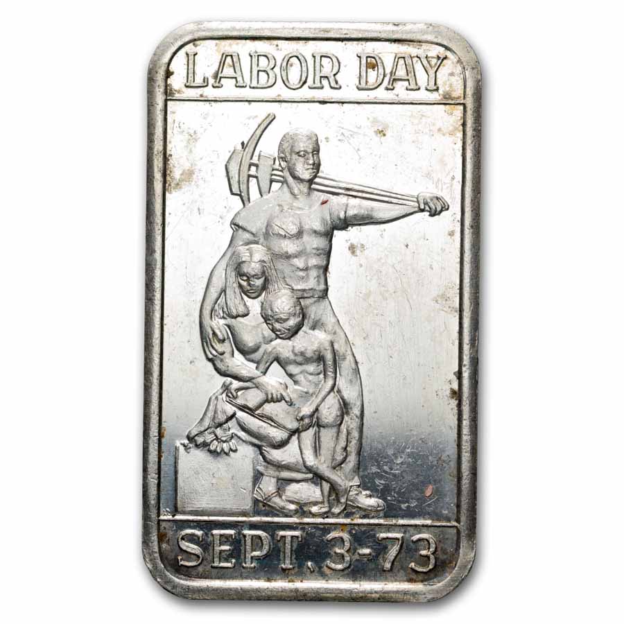 1 oz Silver Art Bar - Liberty Mint (Random Motif)