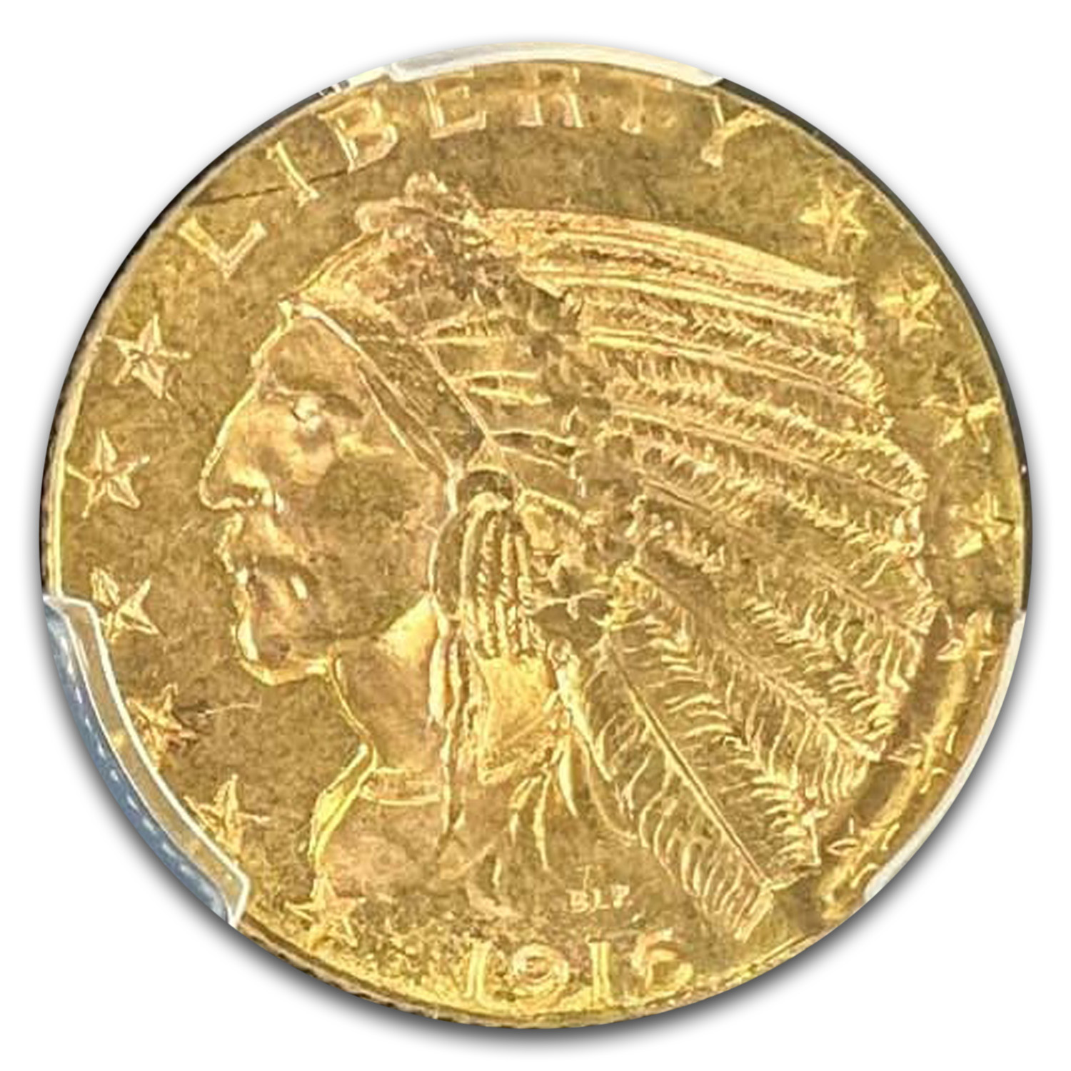 1916-S $5 Indian Gold Half Eagle MS-63+ PCGS