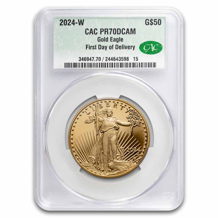 2024-W 4-Coin Proof American Gold Eagle Set PR-70 CAC (FDD)